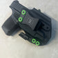 SPRINGFIELD HELLCAT- TLR7/ SUB  IWB HOLSTER BLACK/ZOMBIE GREEN