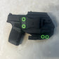 SPRINGFIELD HELLCAT- TLR7/ SUB  IWB HOLSTER BLACK/ZOMBIE GREEN