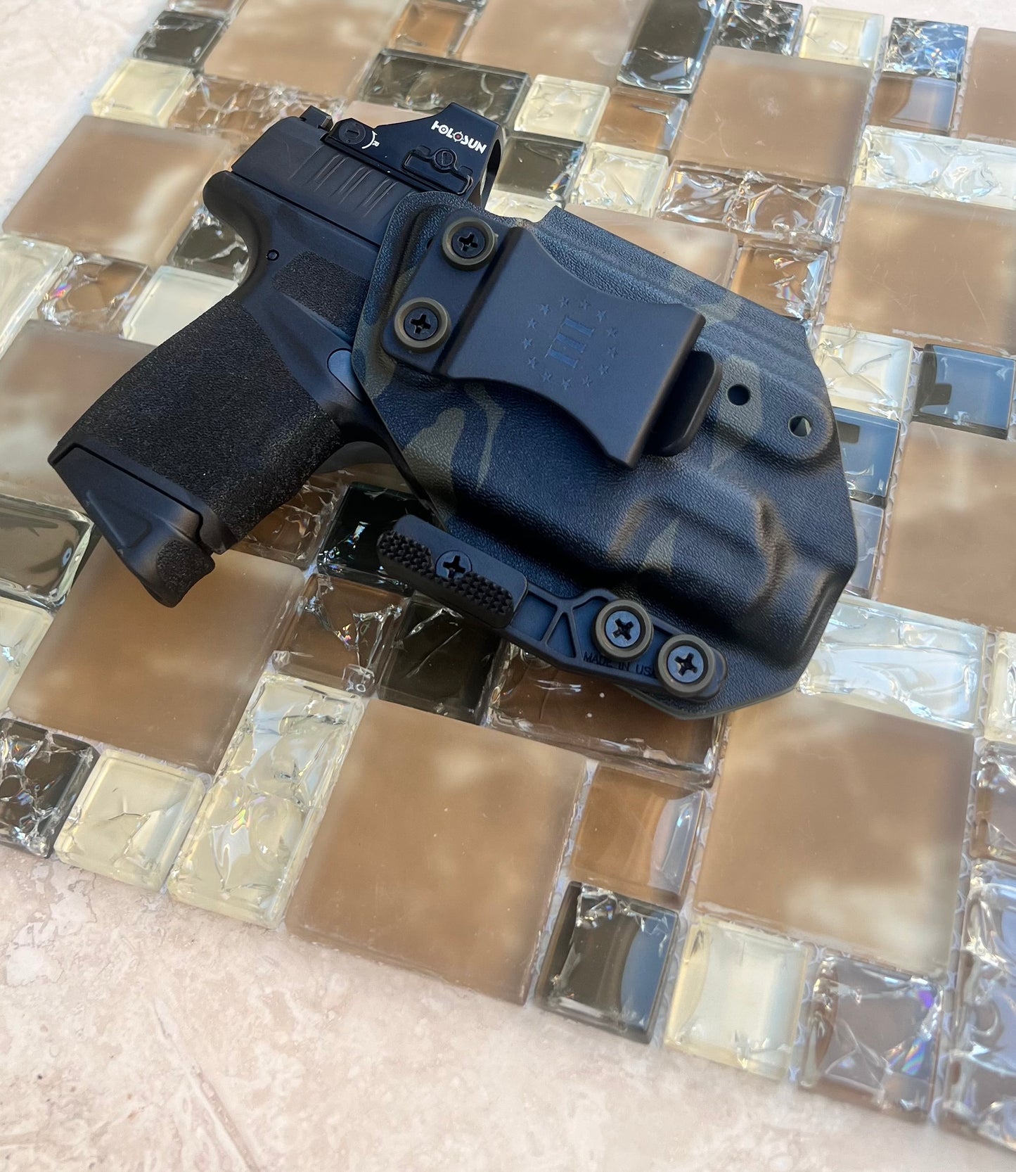 SPRINGFIELD HELLCAT/TLR7 SUB IWB BLACK MULTICAM