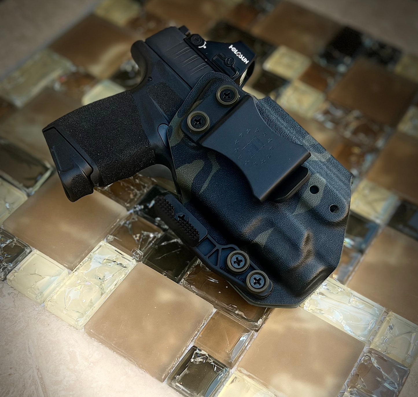 SPRINGFIELD HELLCAT/TLR7 SUB IWB BLACK MULTICAM