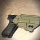 GLOCK 17/19/23 OWB PADDLE HOLSTER ARMY GREEN KYDEX .080