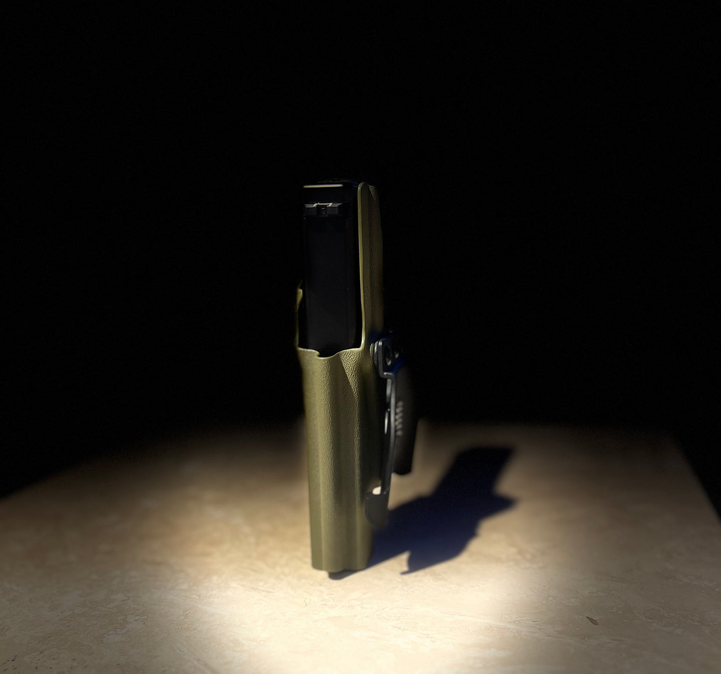 GLOCK 17/19/23 OWB PADDLE HOLSTER ARMY GREEN KYDEX .080