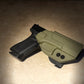 GLOCK 17/19/23 OWB PADDLE HOLSTER ARMY GREEN KYDEX .080