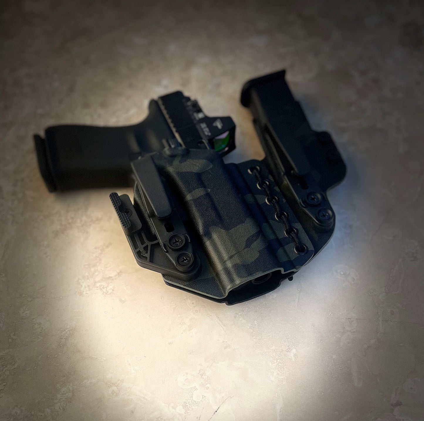 GLOCK 17/19/23 IWB SIDECAR HOLSTER BLACK-MULTICAM